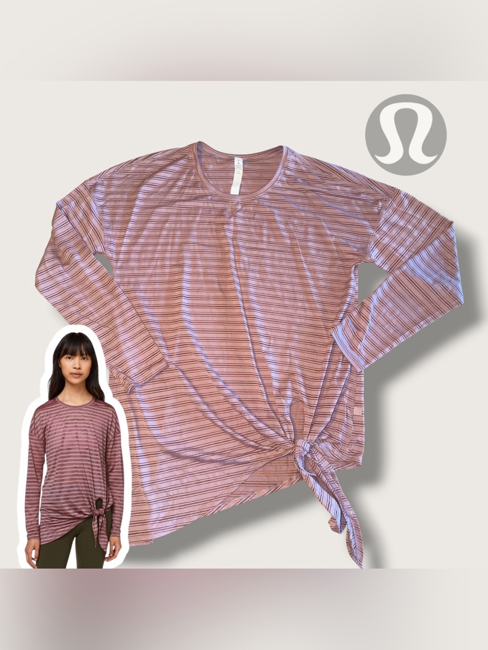 Lululemon Tie Your Practice Long Sleeve Top